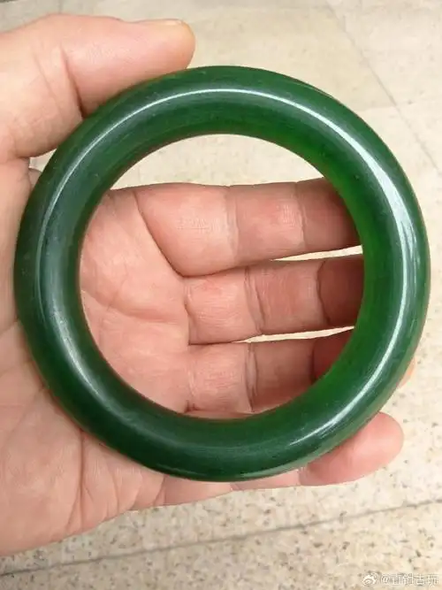 我收藏了清代帝王绿2件##缅甸翡翠##老坑翡翠##天然翡翠##长相思2