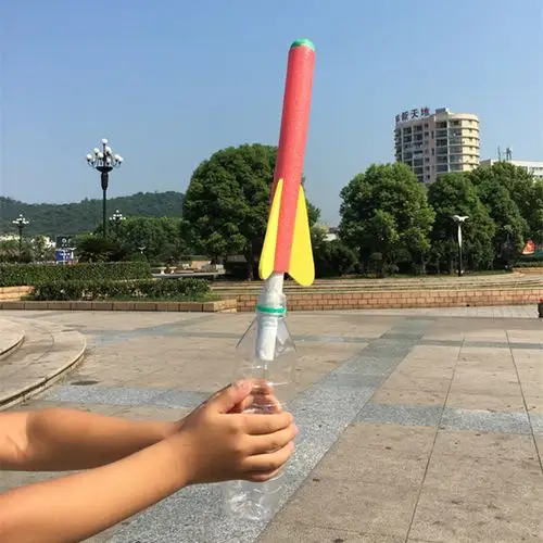 科技小制作diy空气火箭 学生手工发明自制喷气式航模实验器材模型