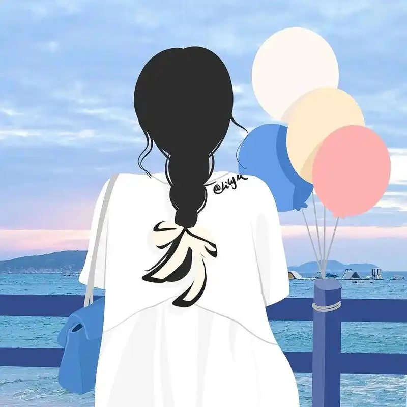 女生背影头像|生活一半烟火,一半远方 总喜欢呆呆的坐在窗口发呆 偶尔