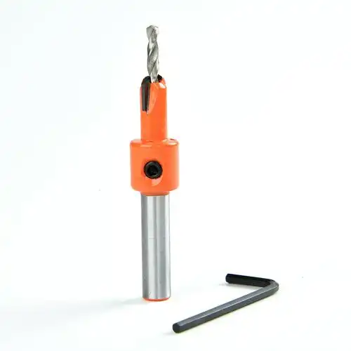 沉孔钻头合金锥孔螺丝安装沉头钻头阶梯钻自攻螺丝锥度沙拉钻木工