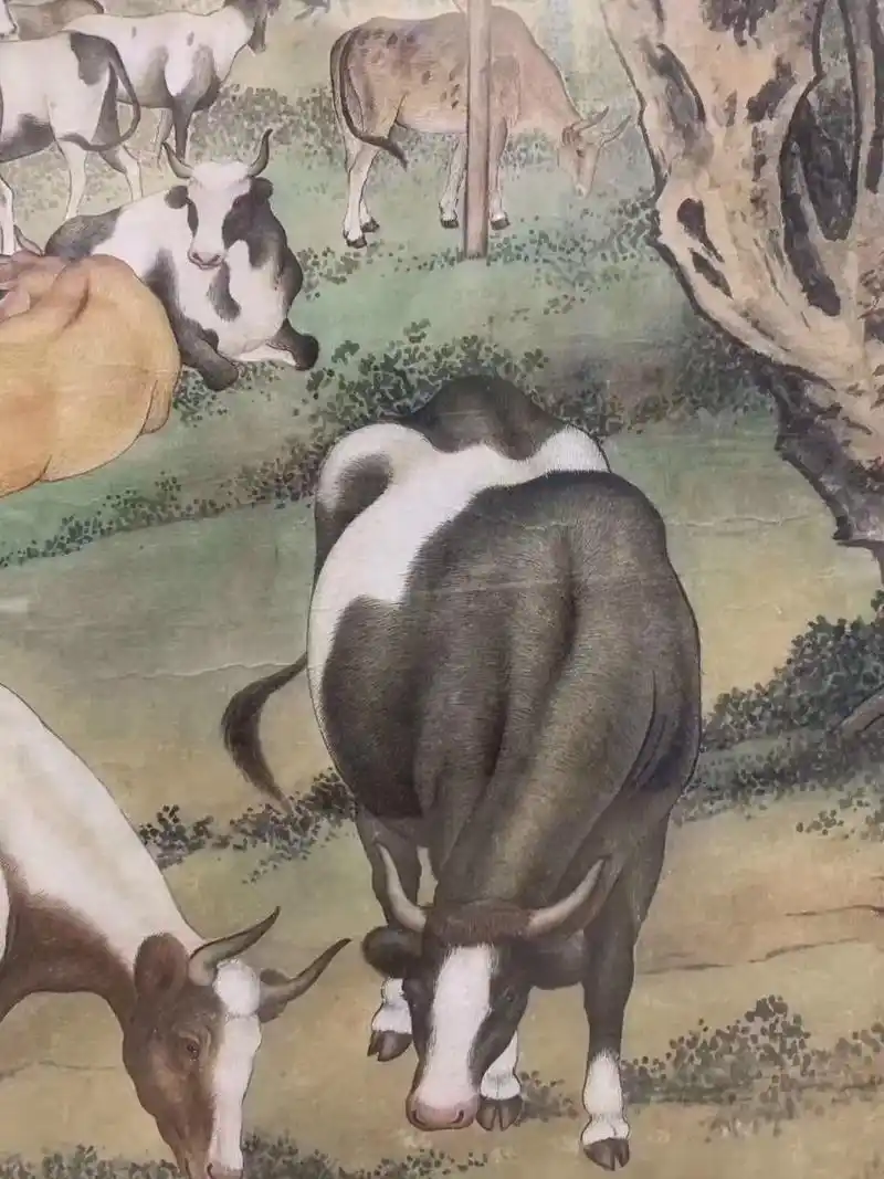 人民艺术家郭浩艺工笔画百牛图,请欣赏,欢迎收藏. - 抖音