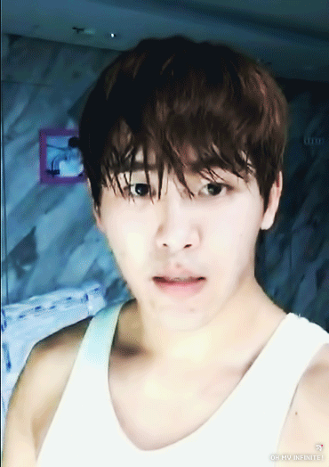 hoya李浩沅直播infinite呆萌gif动图_动态图_表情包下载_soogif