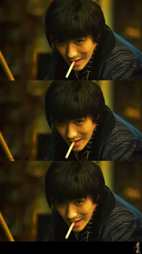 朱一龙重启之极海听雷##朱一龙吴邪#长发,叼着烟(戒烟棒00)邪邪的