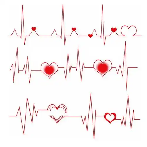 可以方便你直接应用到自己的设计作品中,同时我们还提供心形图案,心电