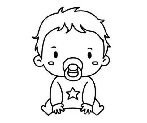简笔画图片婴儿小宝宝的画法简单可爱幼儿简笔画大全画简笔画ar涂涂乐