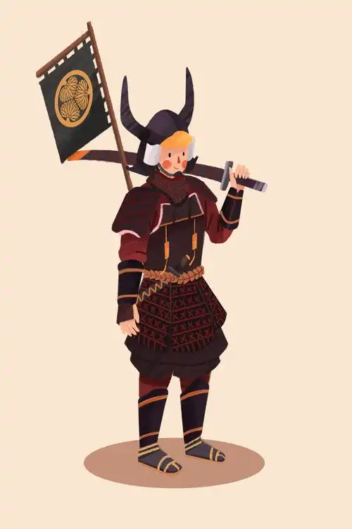 单个人物练习——日本武士|插画|创作习作|请叫我王太浪 - 原创作品