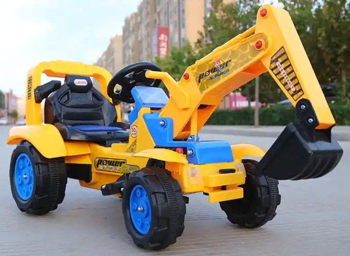 儿童挖土机电动挖掘机2-5-7岁可坐可骑大号男孩玩具车工程车钩机