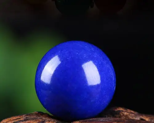 7a无白无金阿富汗原矿青金石散珠天然帝王青金石单珠圆珠配饰16mm精选