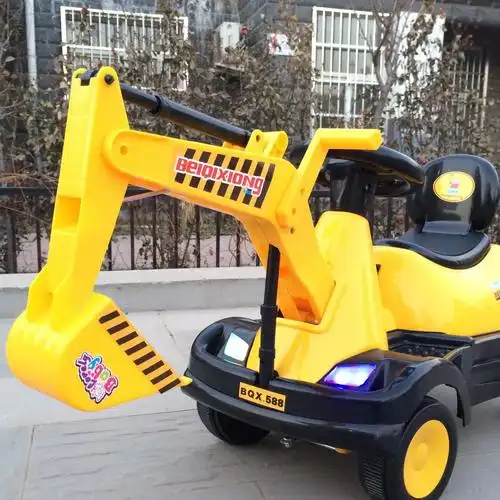大型号挖掘机可坐可骑挖土机玩具挖机儿童玩具车可坐工程车