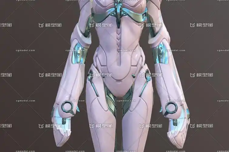 精致 未来 科幻 机器人 女飞行机器人 机械 机甲 铠甲 pbr 带动作