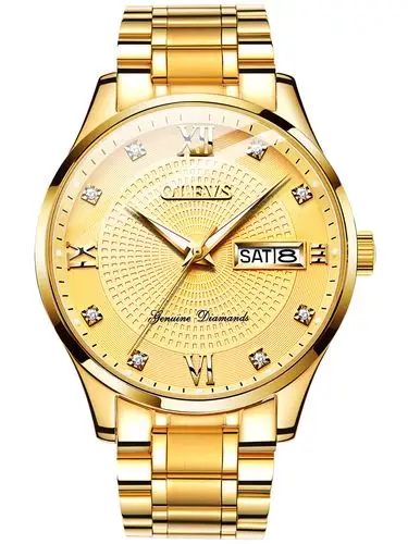 瑞士正品名牌男士手表男表机械表18k金色全自动品牌名表十大金表