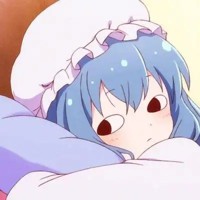 蓝色头发的动漫女生头像个性呆萌女生个性的漫画头像蓝色系列